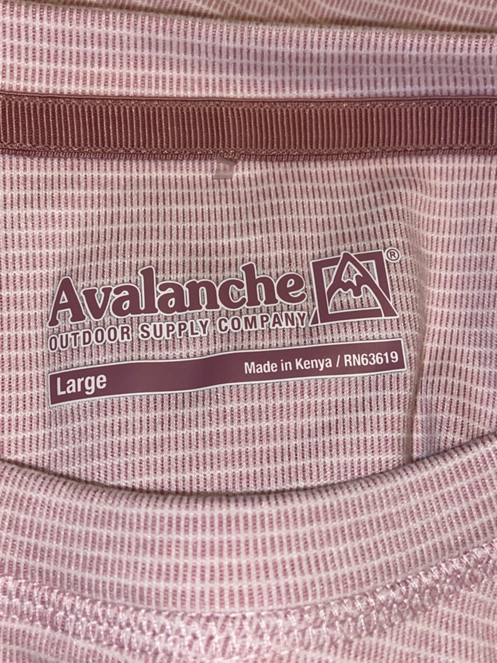AVALANCHE PINK & WHITE SWEATSHIRT Large Side Pocket - Picture 4 of 5